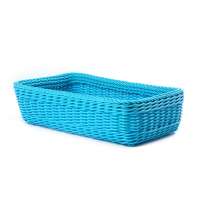 large colored custom dog pet beds elegant poly rattan / wicker storage basket